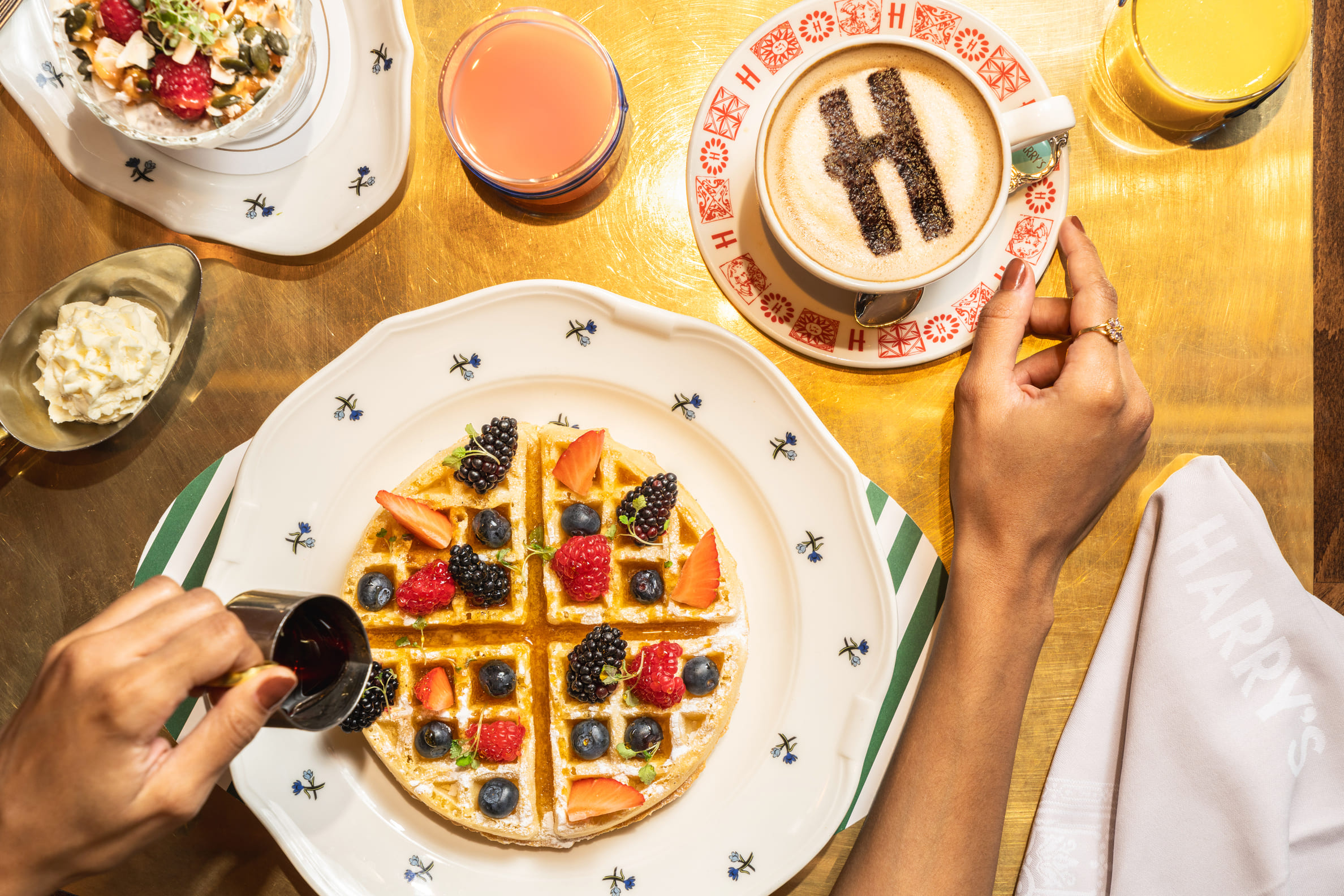 breakfast dishes available at Harry's