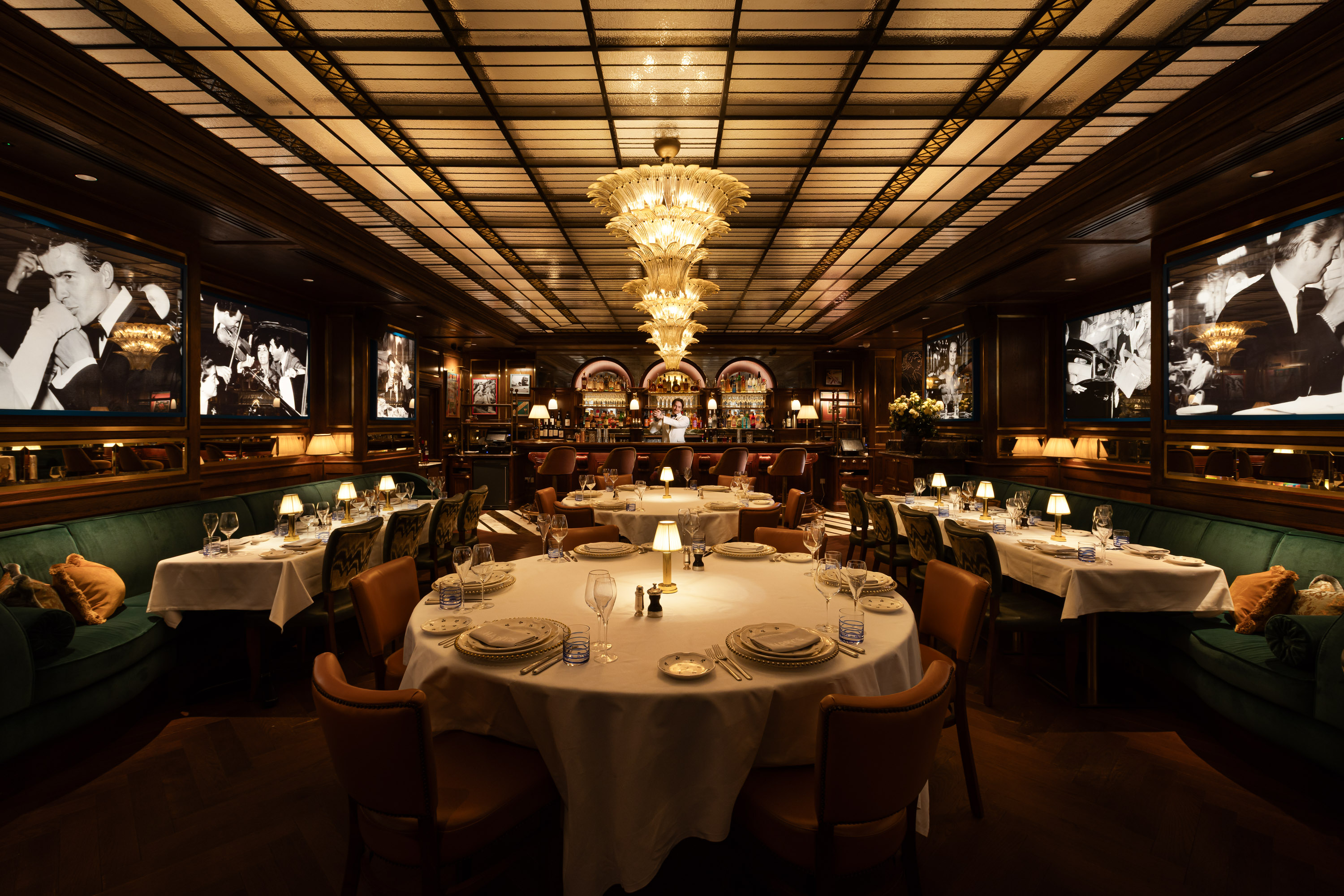 evening room set up at harrys covent garden