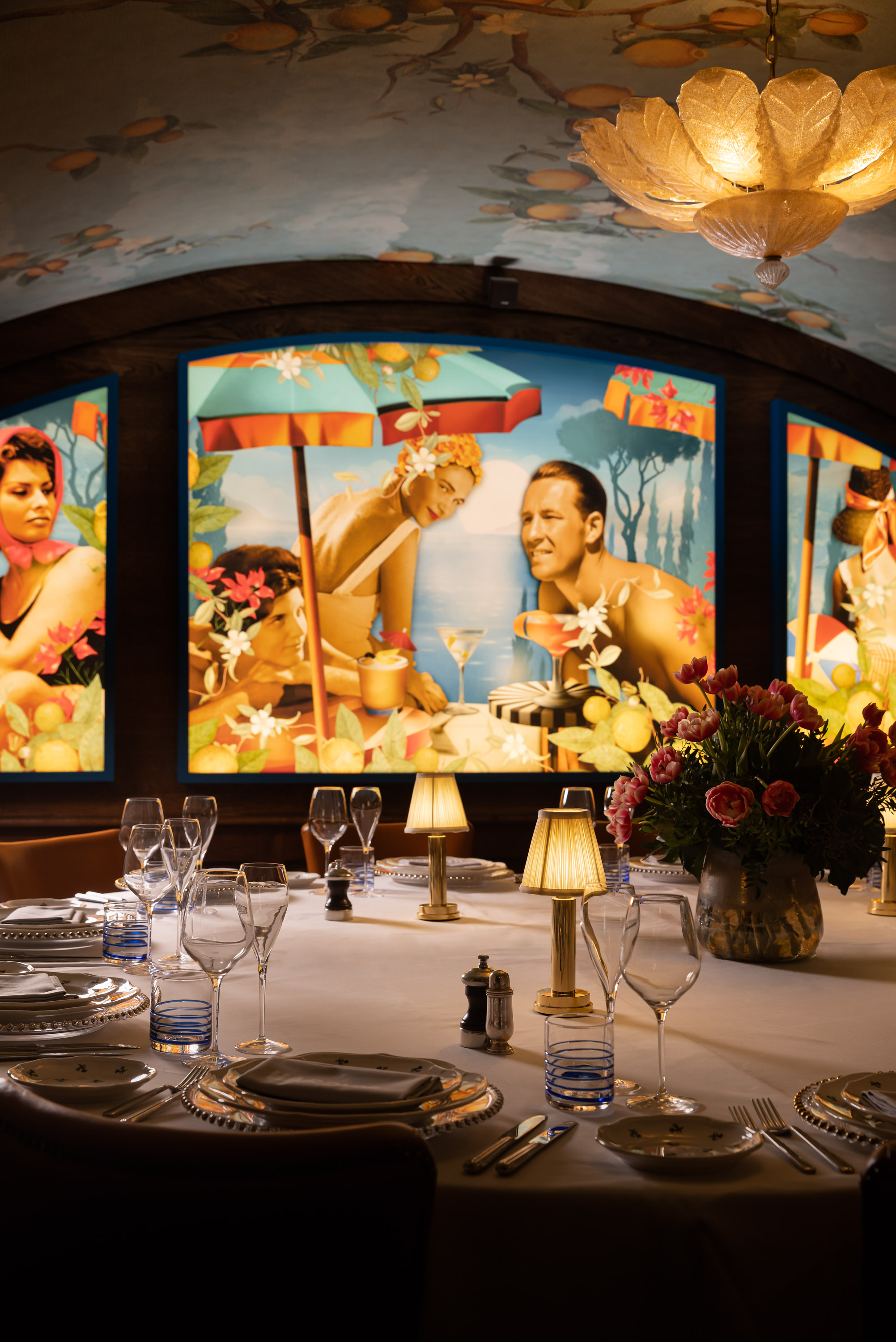 intimate private dining space at harrys covent garden